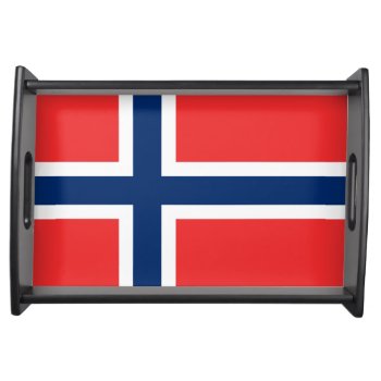 Flag Of Norway Serving Tray by kfleming1986 at Zazzle