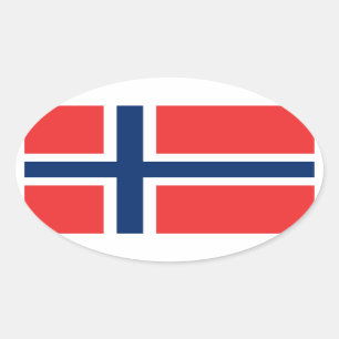 Flag of Norway Sticker (Oval)