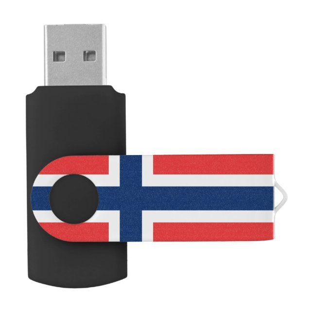 Flag of Norway USB Flash Drive (Opened)