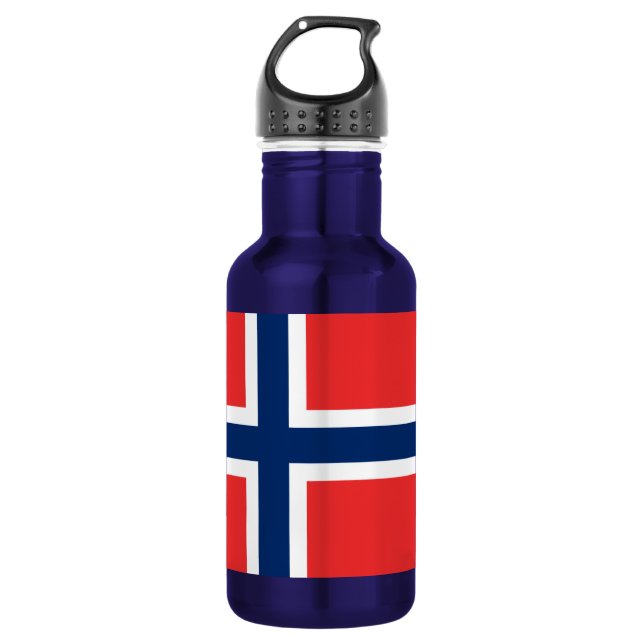 Flag of Norway Water Bottle (Front)