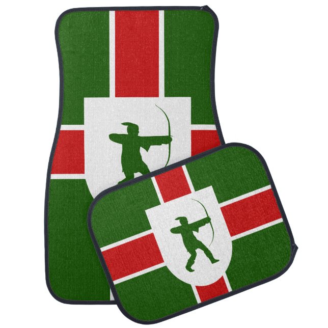 Flag of Nottinghamshire Car Floor Mat (Set)