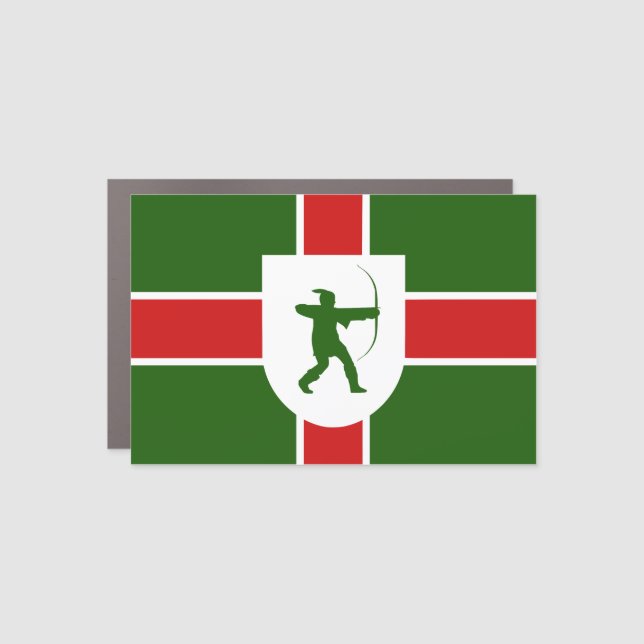 Flag of Nottinghamshire Car Magnet (Front)