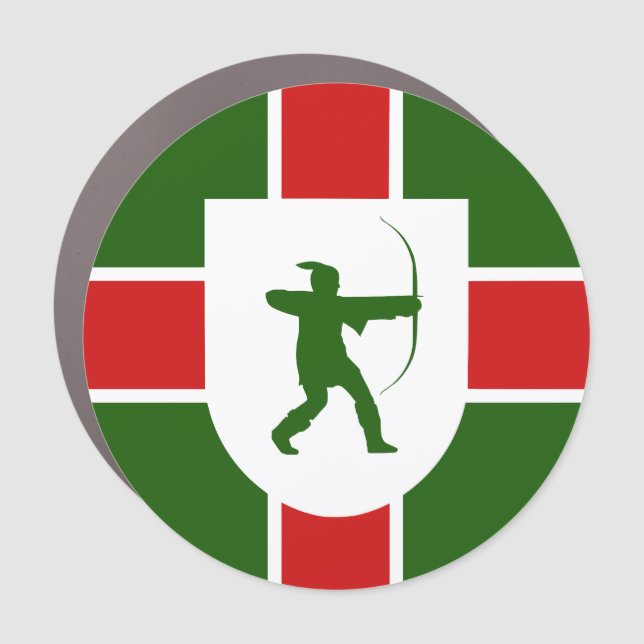 Flag of Nottinghamshire Car Magnet (Front)