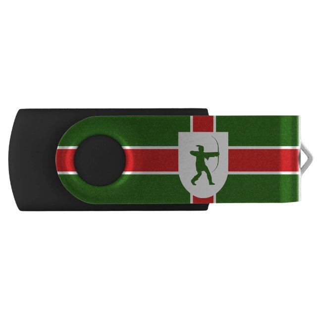 Flag of Nottinghamshire Flash Drive (Front)
