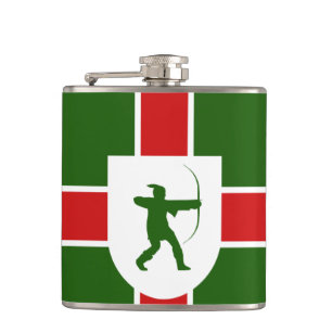 Flag of Nottinghamshire Hip Flask