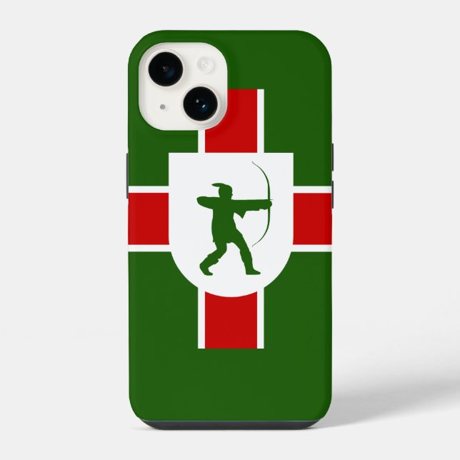 Flag of Nottinghamshire Iphone Case (Back)