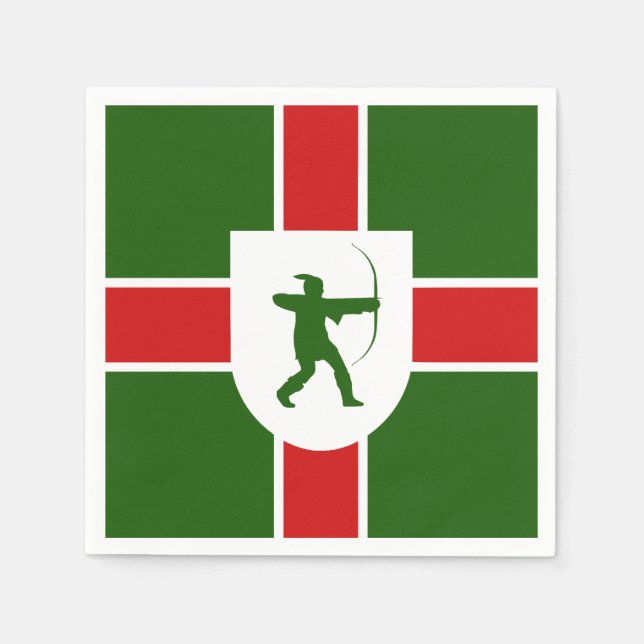 Flag of Nottinghamshire Paper Napkins (Front)