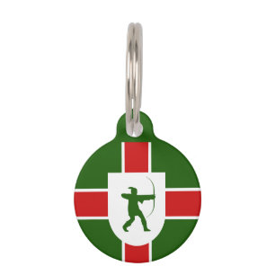 Flag of Nottinghamshire Pet ID Tag