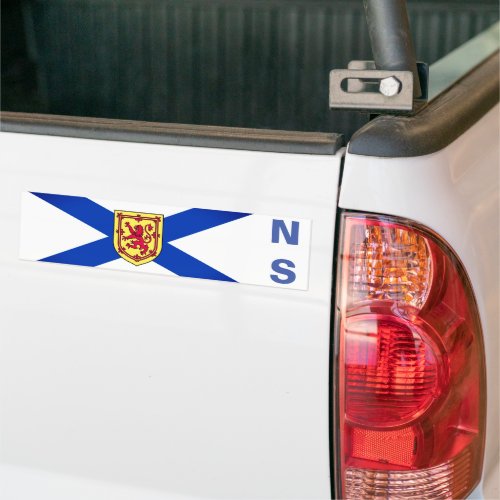 Flag of Nova Scotia Canada Bumper Sticker