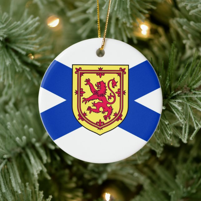 Flag of Nova Scotia, Canada Ceramic Ornament (Tree)