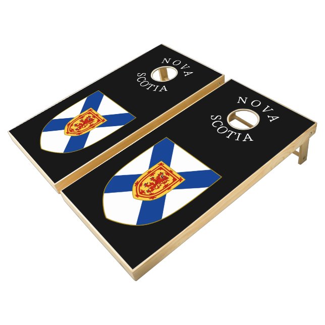 Flag of Nova Scotia, Canada Cornhole Set (Angled)