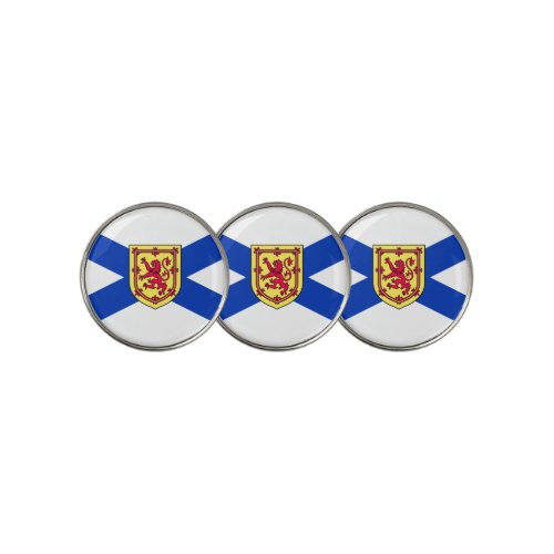 Flag of Nova Scotia Canada Golf Ball Marker