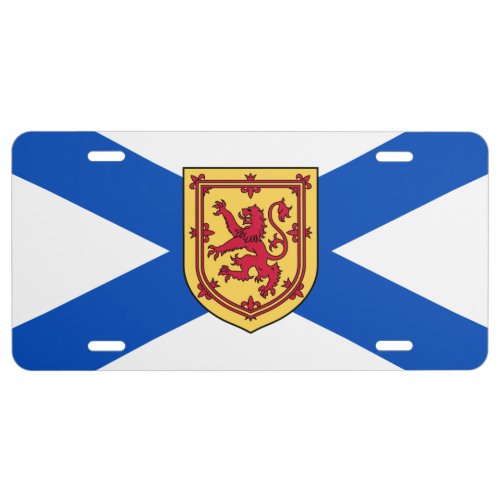 Flag of Nova Scotia Canada License Plate