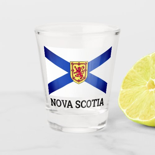 Flag of Nova Scotia Canada Shot Glass