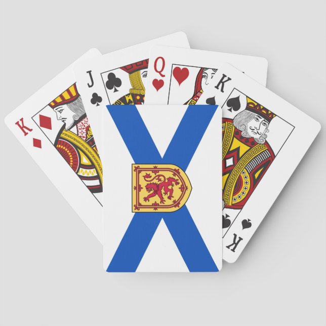 Flag of Nova Scotia (Canadian Province) Poker Cards (Back)