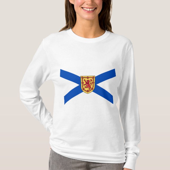 Flag of Nova Scotia (Canadian Province) T-Shirt (Front)