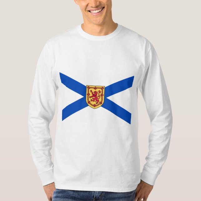 Flag of Nova Scotia (Canadian Province) T-Shirt (Front)