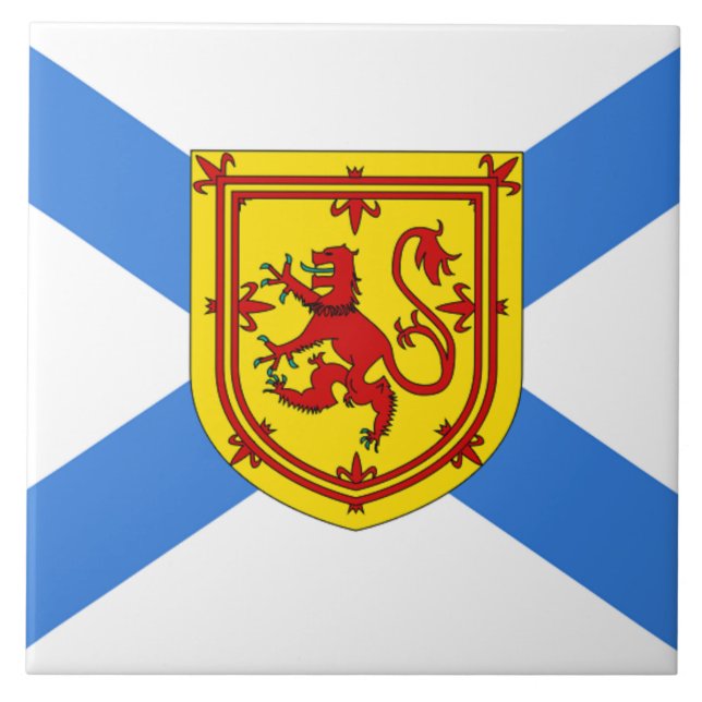 Flag of Nova Scotia Ceramic Tile (Front)