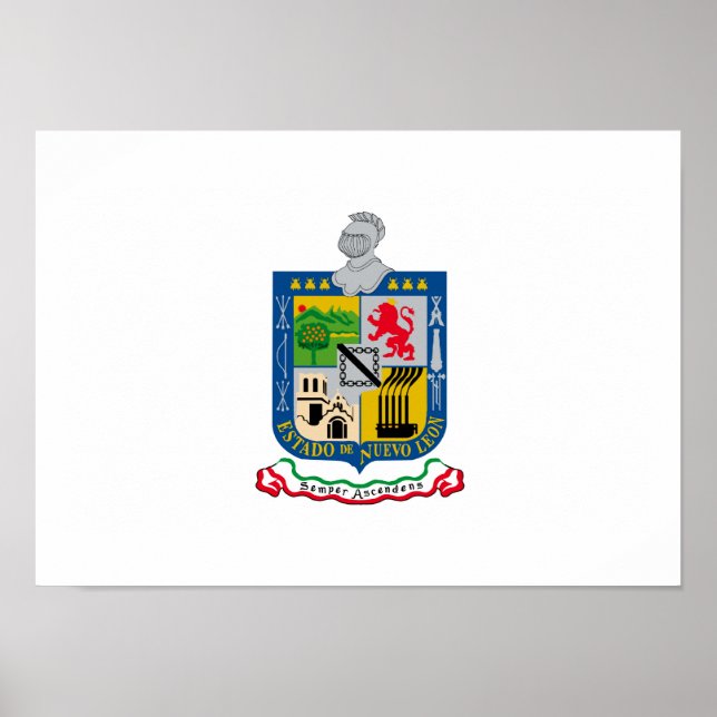 Flag of Nuevo_Leon Poster (Front)