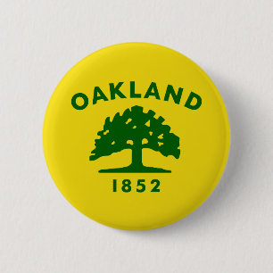 Flag of Oakland, California Button
