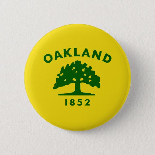 Flag of Oakland California Button