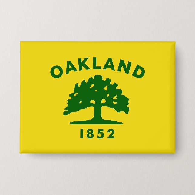 Flag of Oakland, California Button (Front)