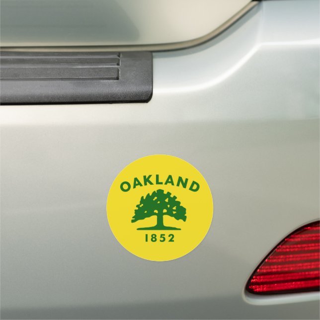 Flag of Oakland, California Car Magnet (In Situ)