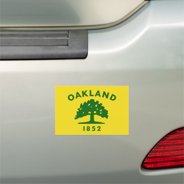 Flag of Oakland, California Car Magnet (In Situ)