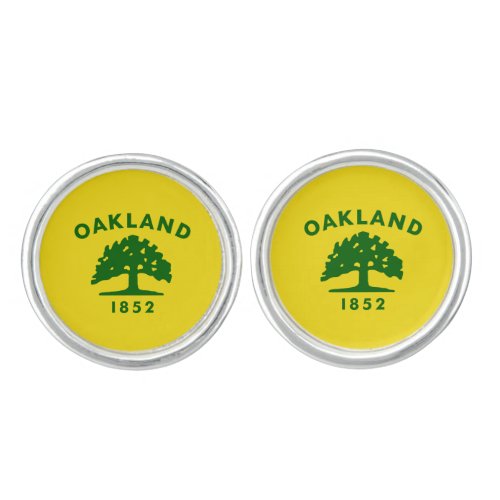 Flag of Oakland California Cufflinks