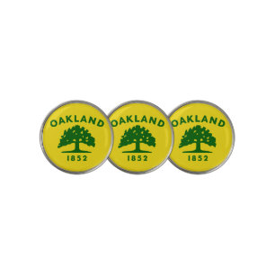 Flag of Oakland, California Golf Ball Marker