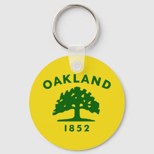 Flag of Oakland California Keychain
