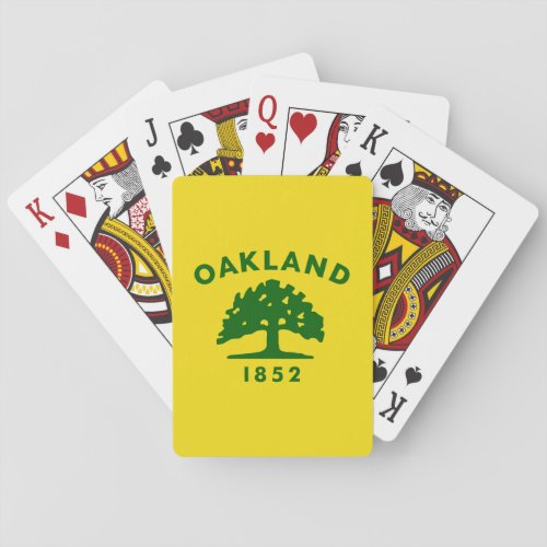 Flag of Oakland California Playing Cards