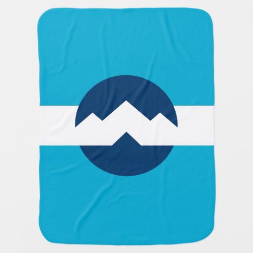 Flag of Ogden Utah Baby Blanket