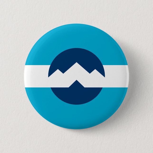 Flag of Ogden, Utah Button (Front)