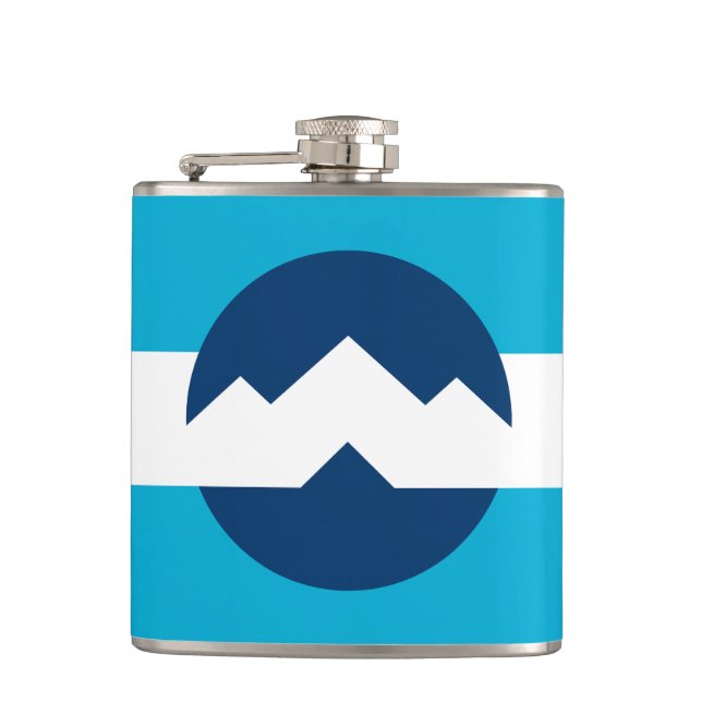 Flag of Ogden, Utah Flask (Front)
