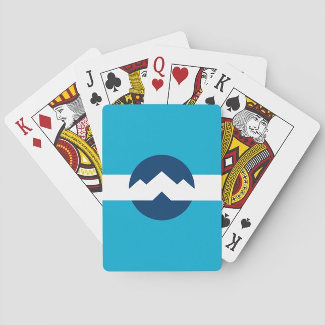 Flag of Ogden, Utah Poker Cards (Back)