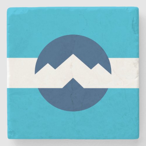 Flag of Ogden Utah Stone Coaster