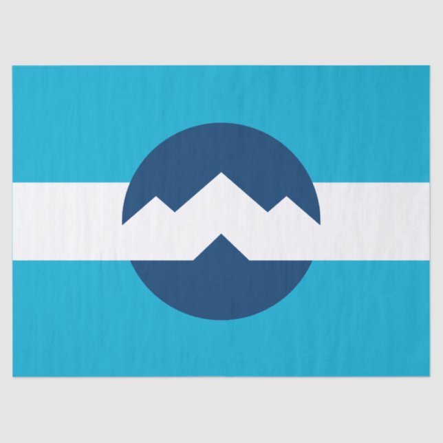 Flag of Ogden, Utah Tissue Paper (Front)