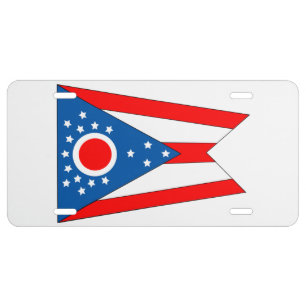 Flag of Ohio License Plate