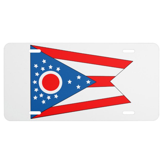Flag of Ohio License Plate (Front)
