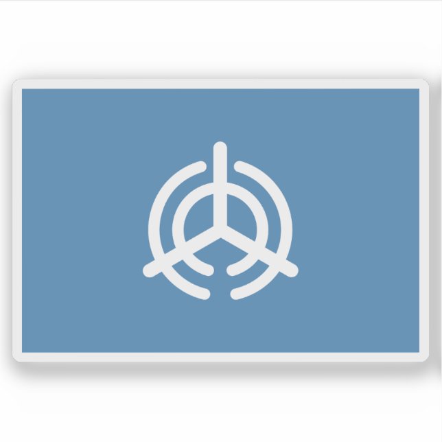 Flag of Oita city (Ōita), Oita, Japan Sticker (Front)