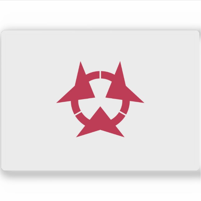 Flag of Oita (Ōita) Prefecture, Japan Sticker (Front)