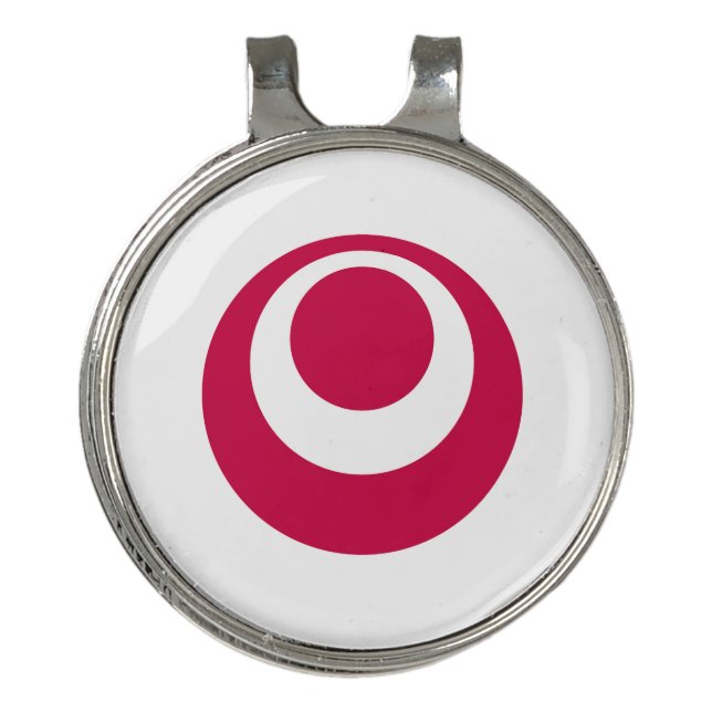 Flag of Okinawa Prefecture, Japan Golf Hat Clip (Front)