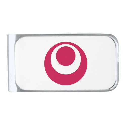 Flag of Okinawa Prefecture Japan Silver Finish Money Clip