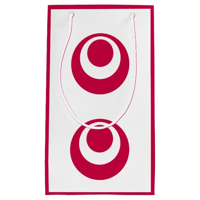 Flag of Okinawa Prefecture, Japan Small Gift Bag (Front)