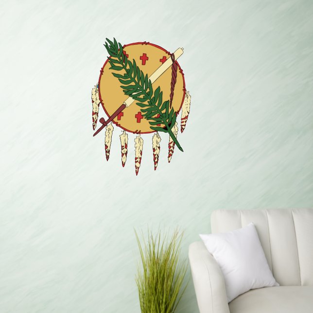 Flag of Oklahoma (1925–1941) Wall Decal (Living Room)