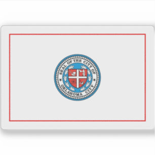 Flag of Oklahoma City, Oklahoma, USA Sticker