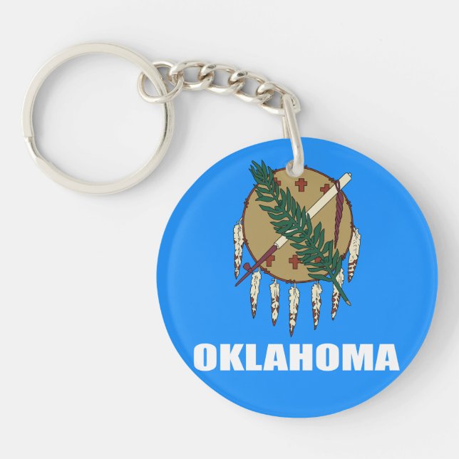 Flag of Oklahoma  Keychain (Front)