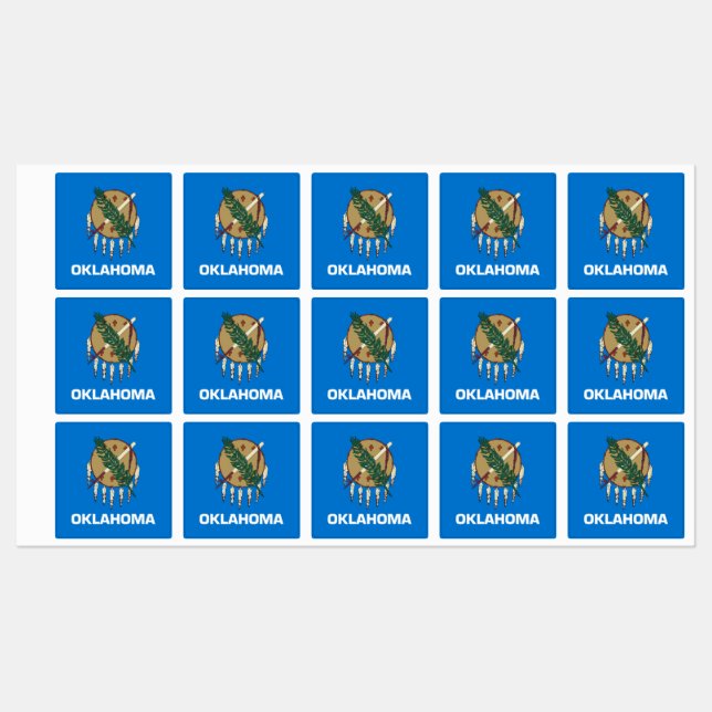 Flag of Oklahoma Labels (Sheet)