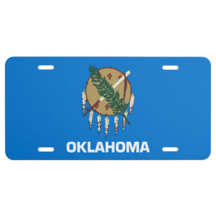 Flag of Oklahoma License Plate